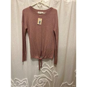 Pink Rose Tie Front. Women's Size Small. NWT.